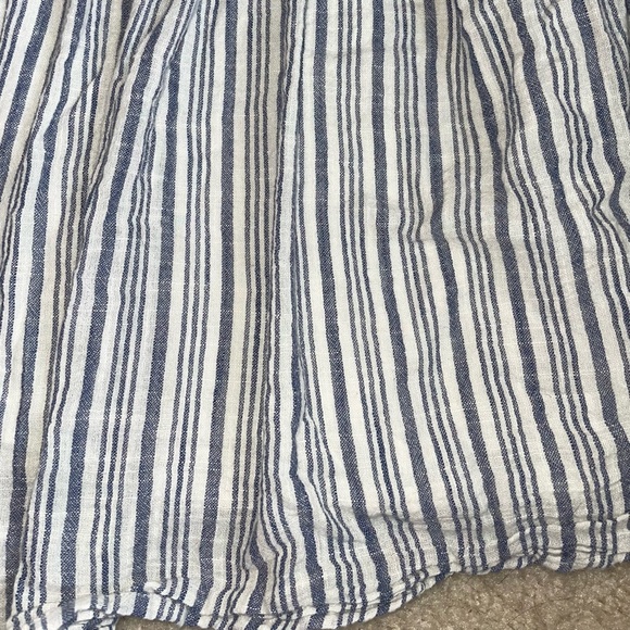 Cat & Jack Blue and White Striped Tunic Top with Pink and Blue Tassels - Picture 3 of 6